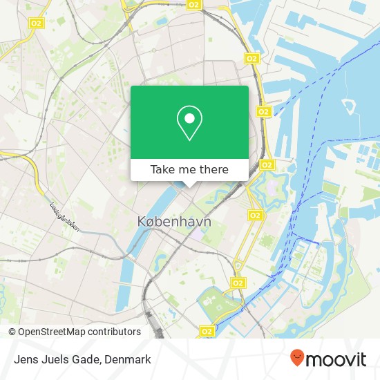 Jens Juels Gade map