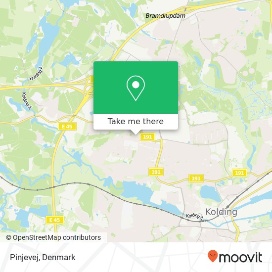 Pinjevej map