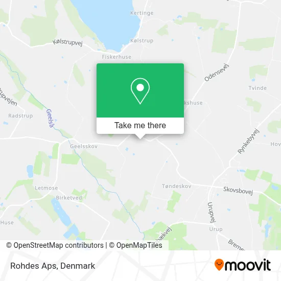 Rohdes Aps map