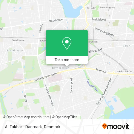 Al Fakhar - Danmark map