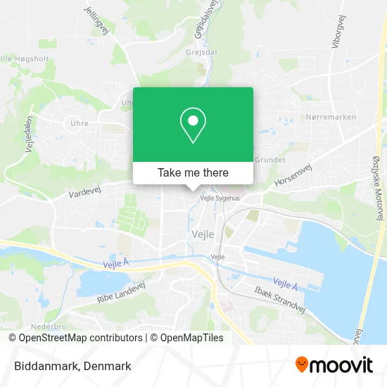 Biddanmark map