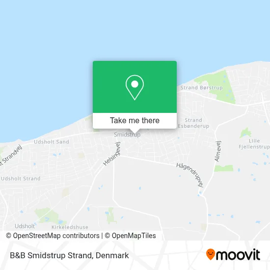 B&B Smidstrup Strand map