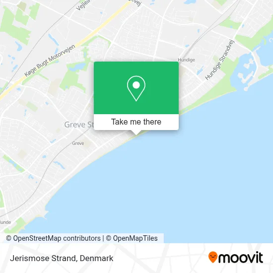 Jerismose Strand map