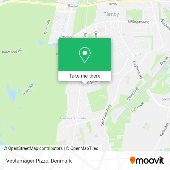 Vestamager Pizza map