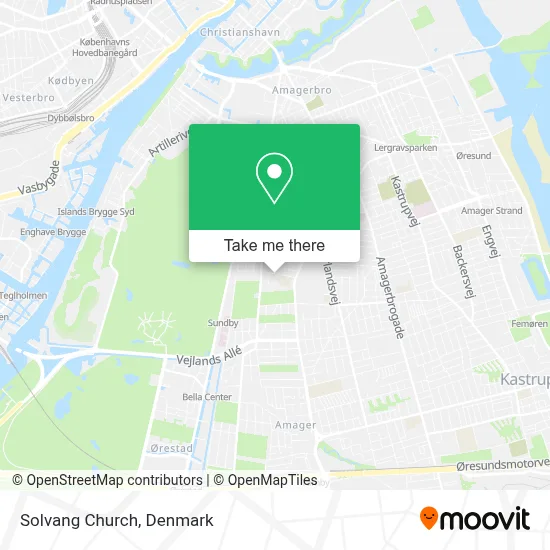 Solvang Church map