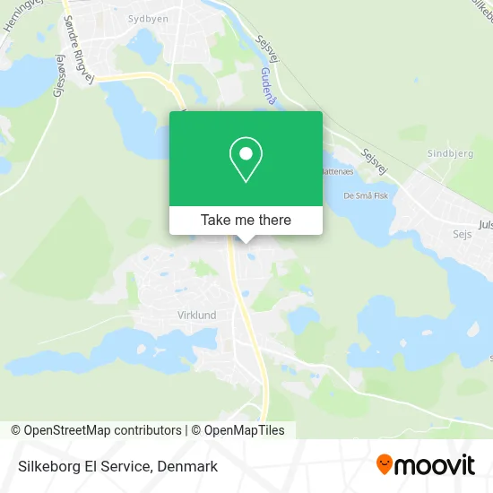 Silkeborg El Service map