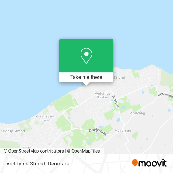 Veddinge Strand map