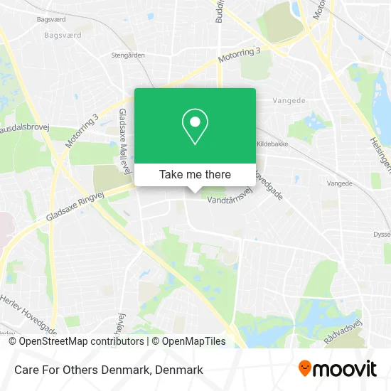 Care For Others Denmark map
