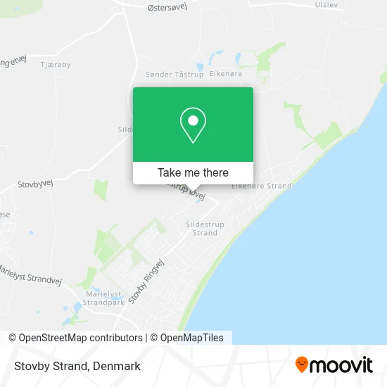 Stovby Strand map