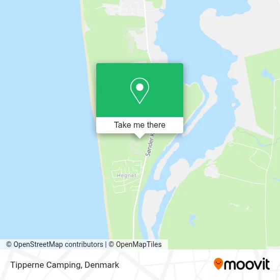 Tipperne Camping map