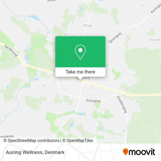 Auning Wellness map