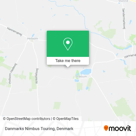 Danmarks Nimbus Touring map