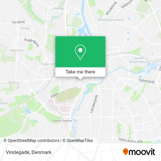 Vindegade map