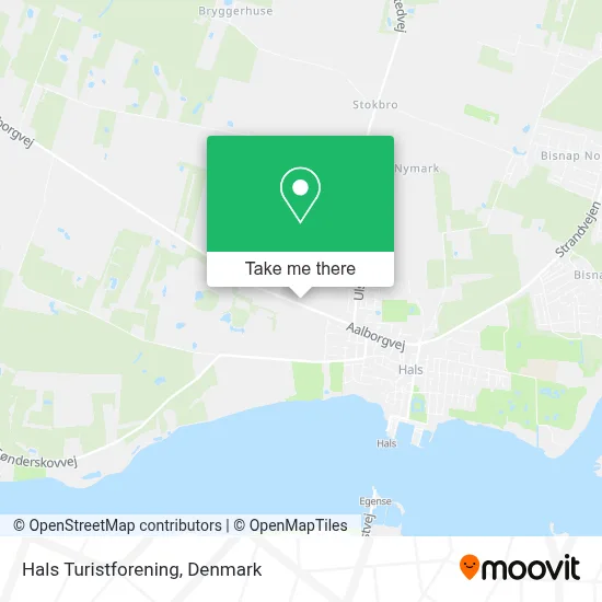 Hals Turistforening map