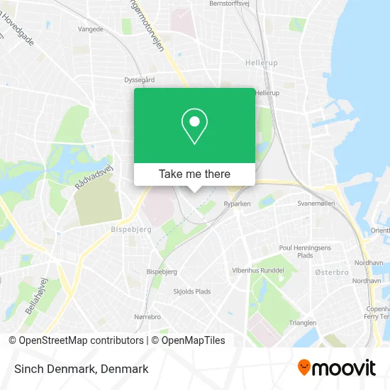Sinch Denmark map