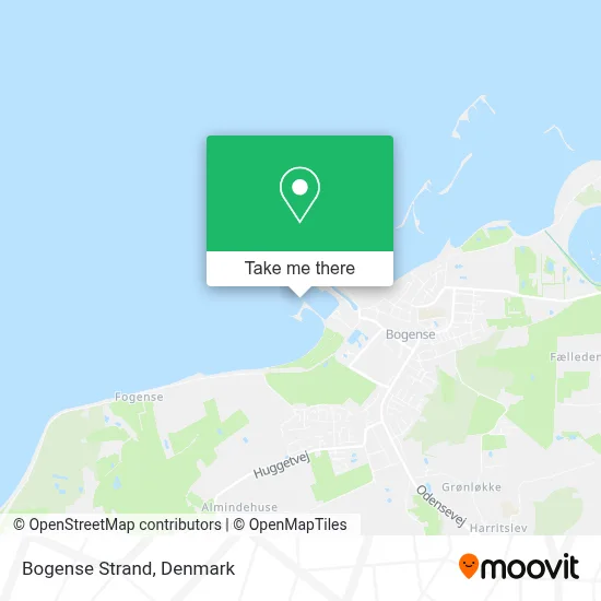 Bogense Strand map