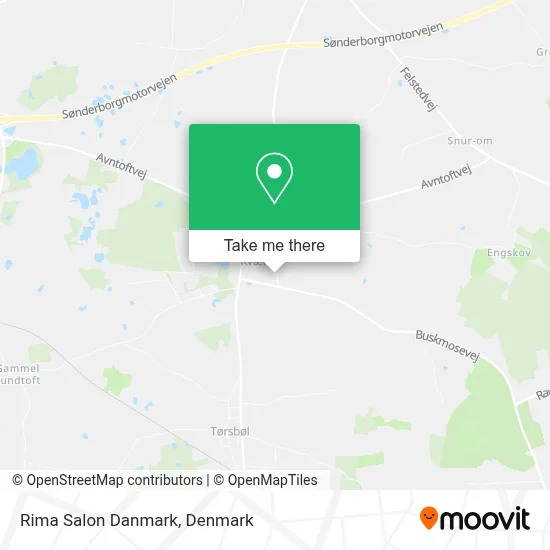 Rima Salon Danmark map