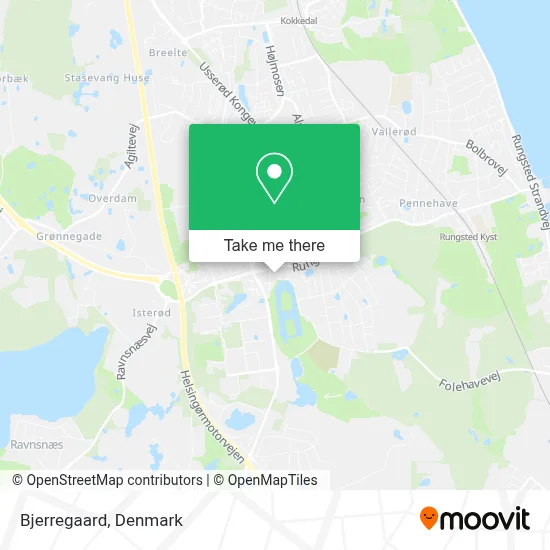 Bjerregaard map
