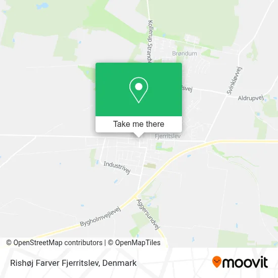 Rishøj Farver Fjerritslev map