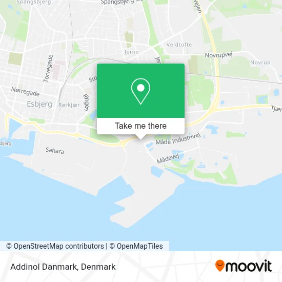 Addinol Danmark map