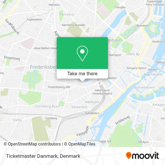 Ticketmaster Danmark map
