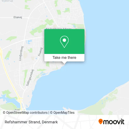 Refshammer Strand map