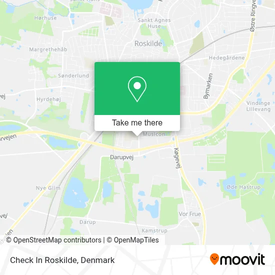 Check In Roskilde map