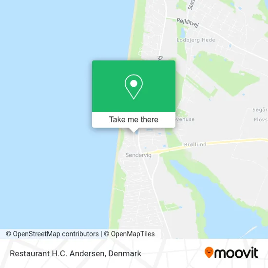 Restaurant H.C. Andersen map
