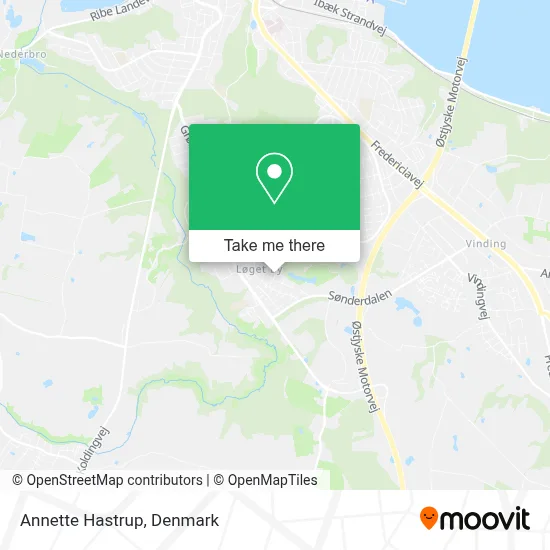 Annette Hastrup map