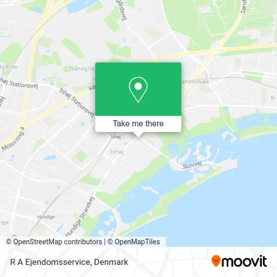 R A Ejendomsservice map