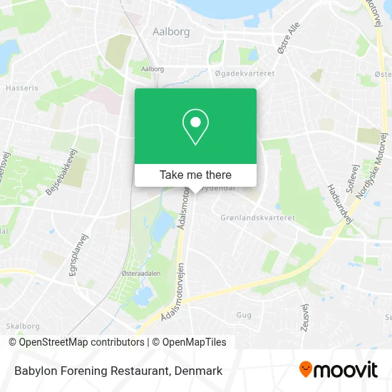 Babylon Forening Restaurant map