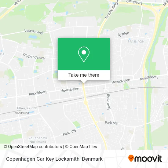 Copenhagen Car Key Locksmith map