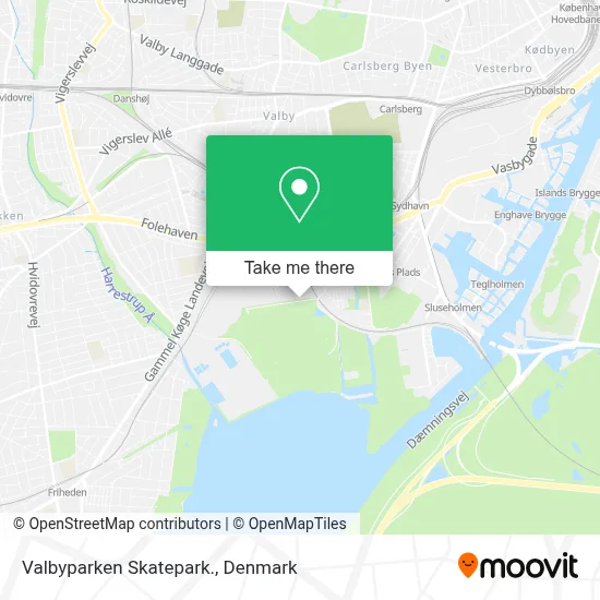 Valbyparken Skatepark. map