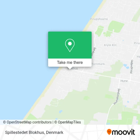 Spillestedet Blokhus map
