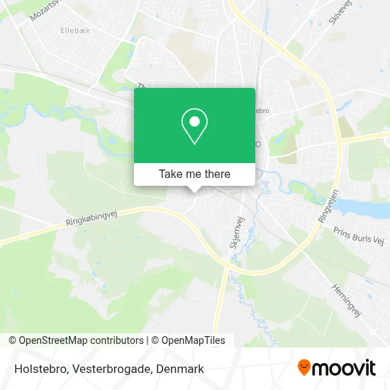 Holstebro, Vesterbrogade map