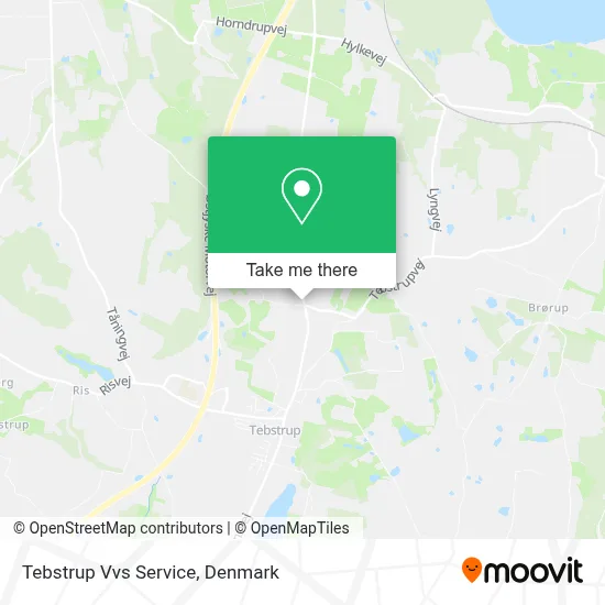 Tebstrup Vvs Service map