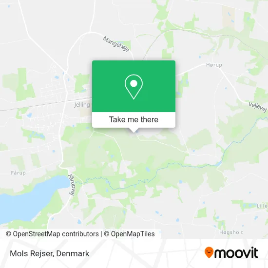 Mols Rejser map