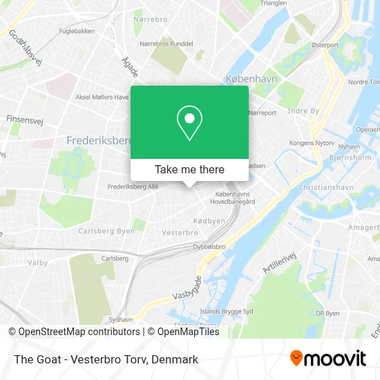 The Goat - Vesterbro Torv map