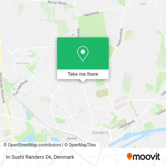 In Sushi Randers Dk map