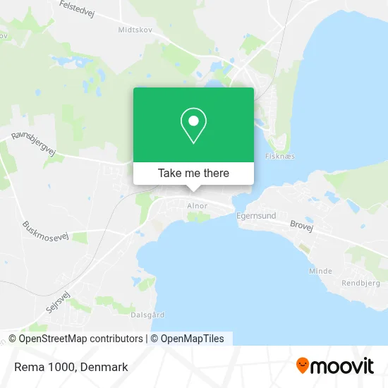 Rema 1000 map