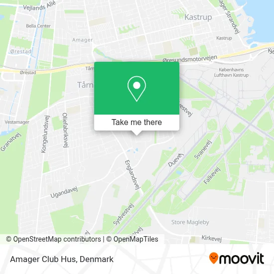 Amager Club Hus map