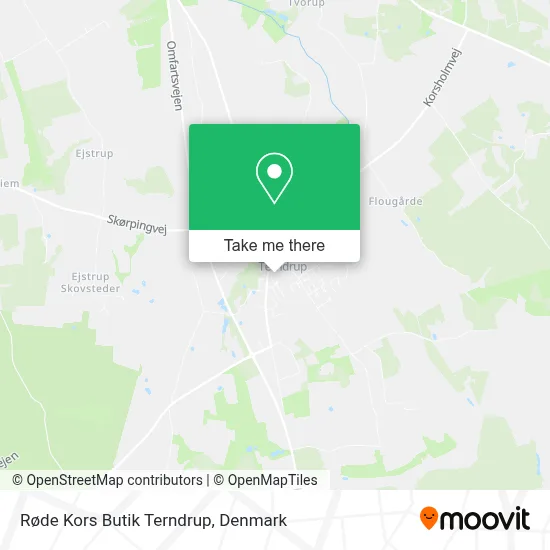 Røde Kors Butik Terndrup map