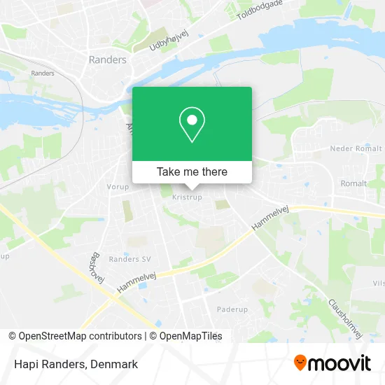 Hapi Randers map