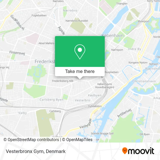 Vesterbronx Gym map
