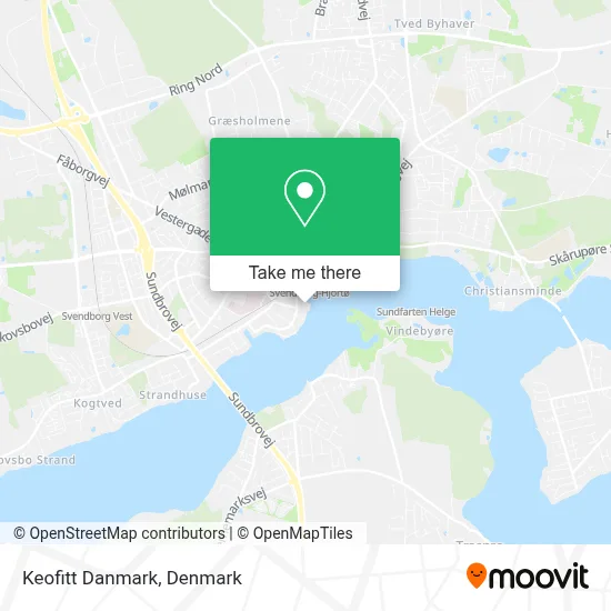 Keofitt Danmark map