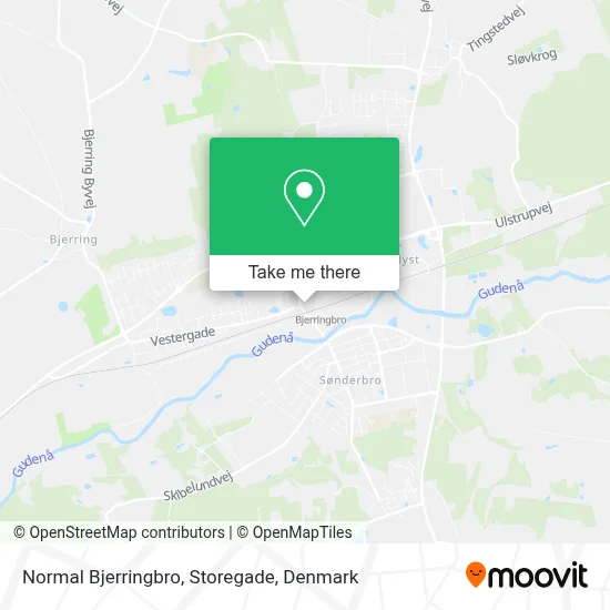 Normal Bjerringbro, Storegade map