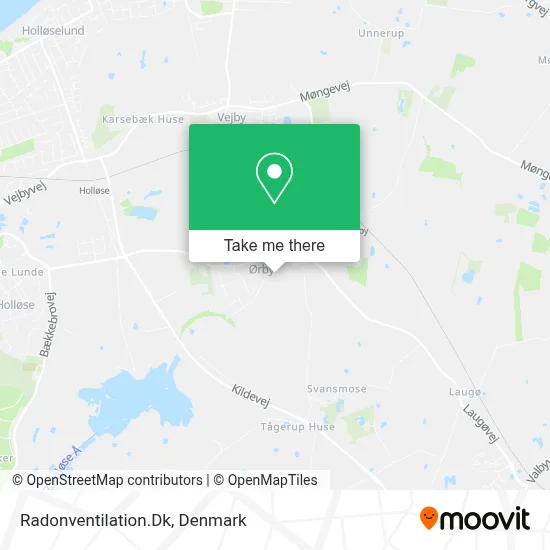 Radonventilation.Dk map