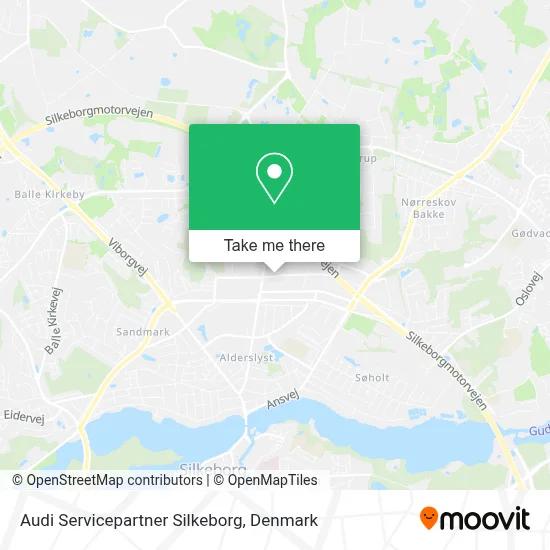 Audi Servicepartner Silkeborg map