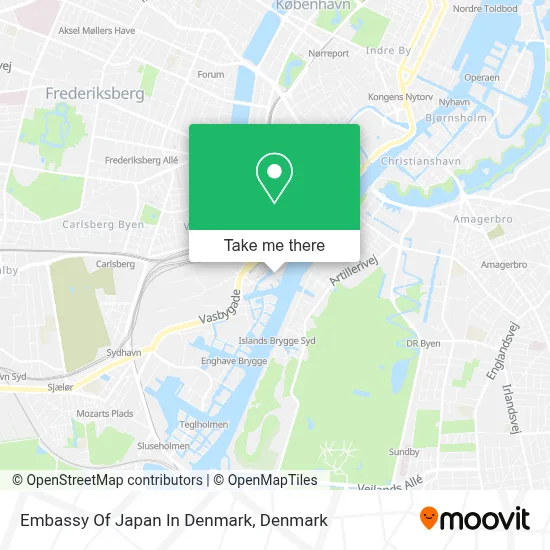 Embassy Of Japan In Denmark map