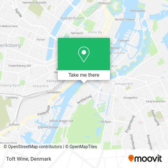 Toft Wine map
